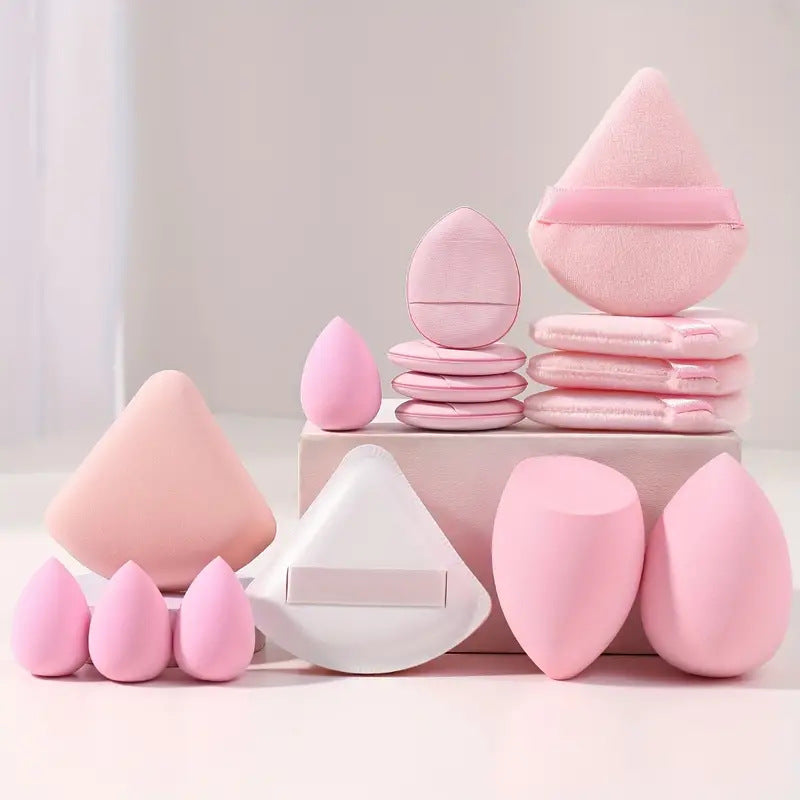 Makeup Sponge & Beauty Blender Set - 10/12/13/15/16 Piece Options