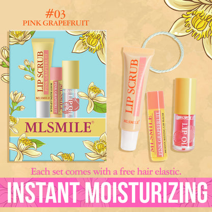 Complete Lip Care Set - Balm, Scrub & Oil Gift Set