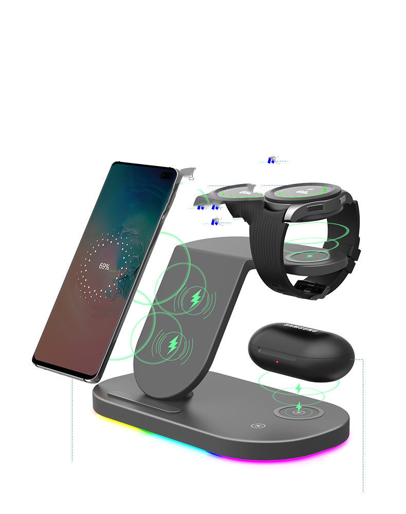 3-in-1 Wireless Charging Station for Phone, Watch & Earbuds