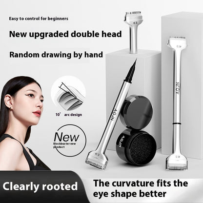 Double-Headed Eyelash Stamp Pen - Waterproof Long-Lasting Eyeliner