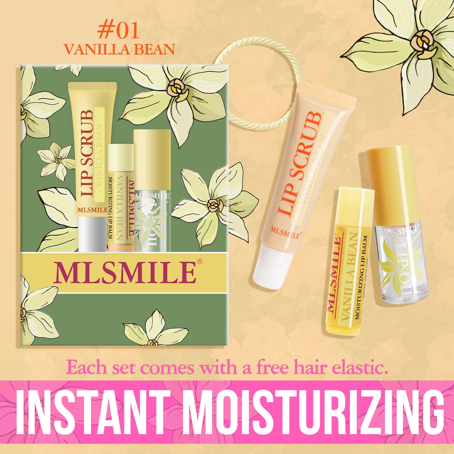 Complete Lip Care Set - Balm, Scrub & Oil Gift Set