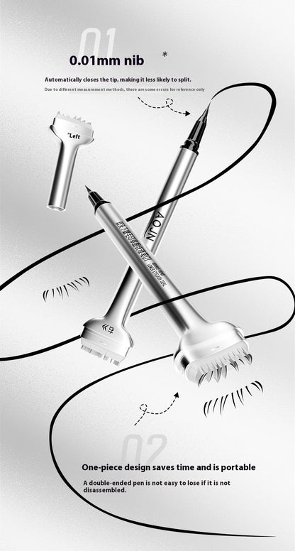 Double-Headed Eyelash Stamp Pen - Waterproof Long-Lasting Eyeliner