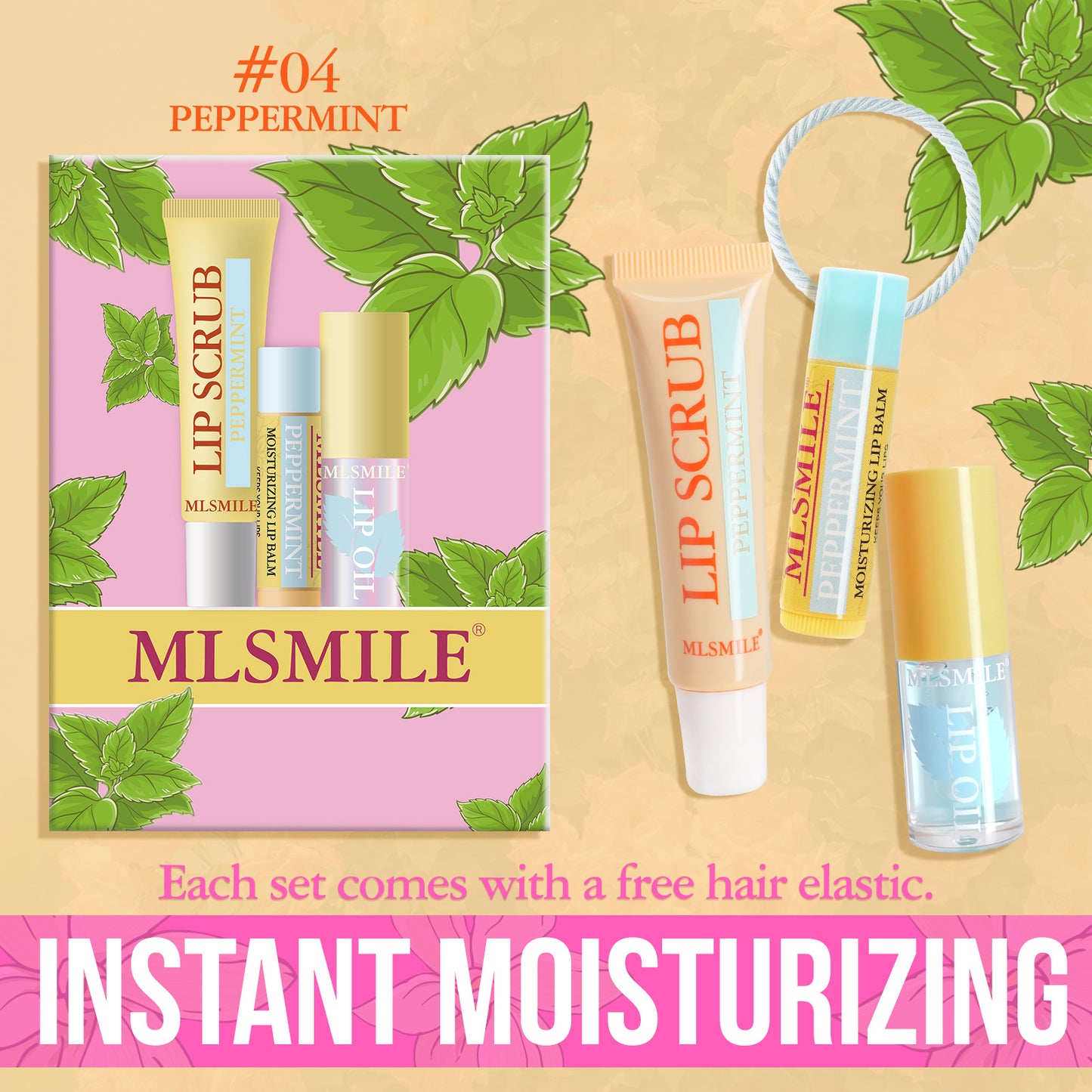 Complete Lip Care Set - Balm, Scrub & Oil Gift Set