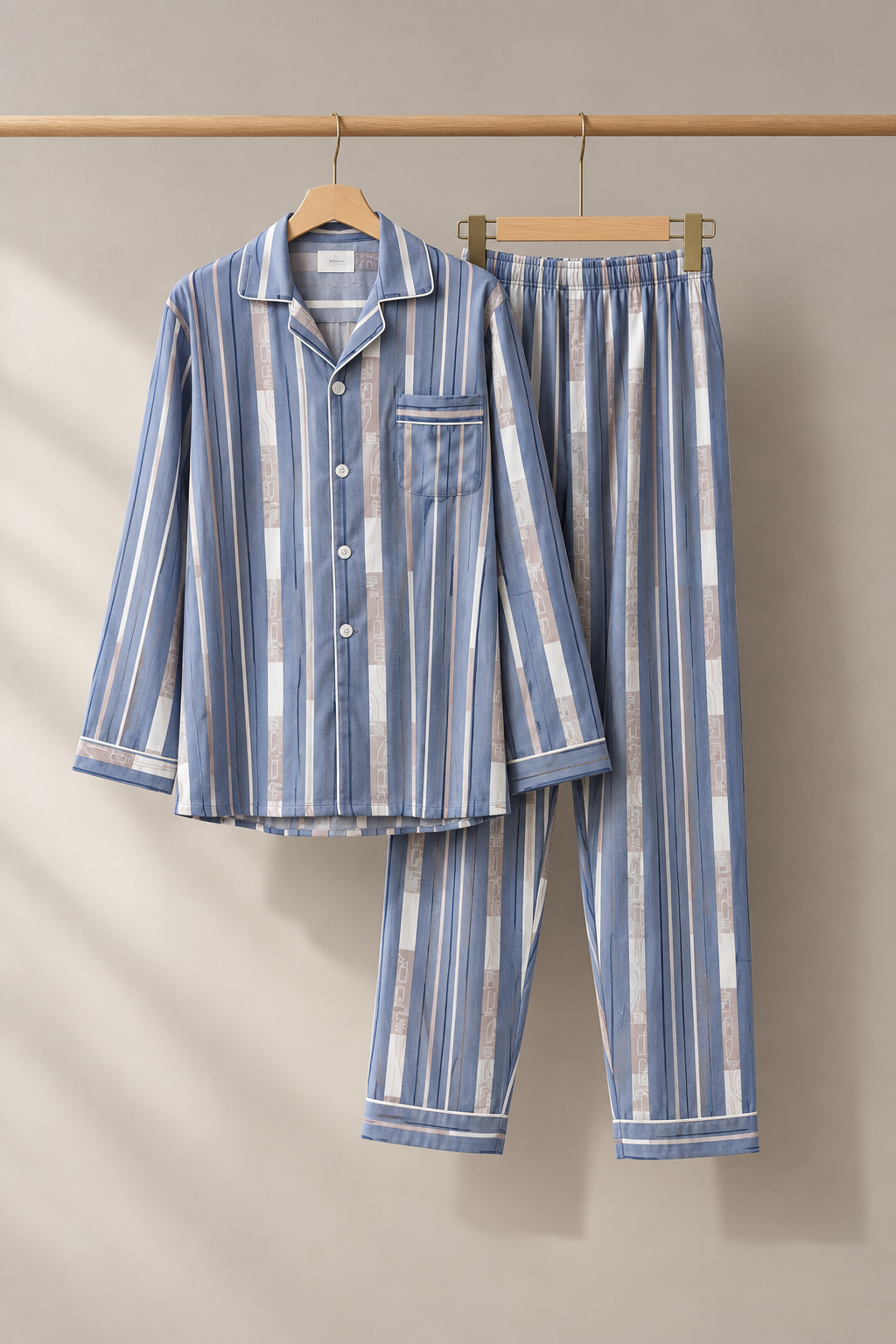 906 Blue pajama set on hangers