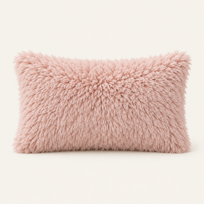Fluffy pillow accent studio shot