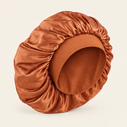 Satin bonnets and durags studio shot