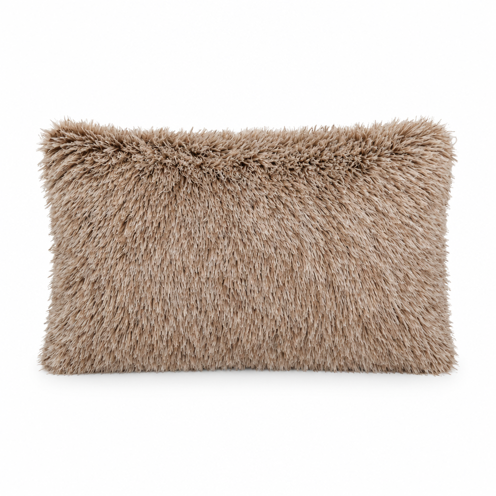 AI-generated brown fluffy cover concept, 30 × 50 cm; color not supplier-verified