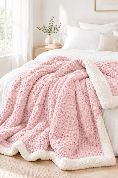Waffle Jacquard Blanket