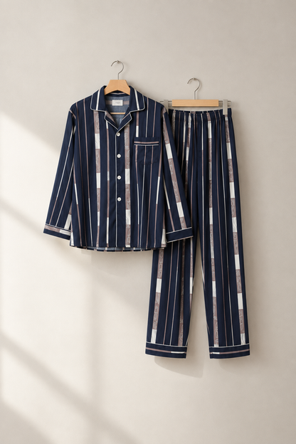 Style908 pajama set on hangers, logo removed